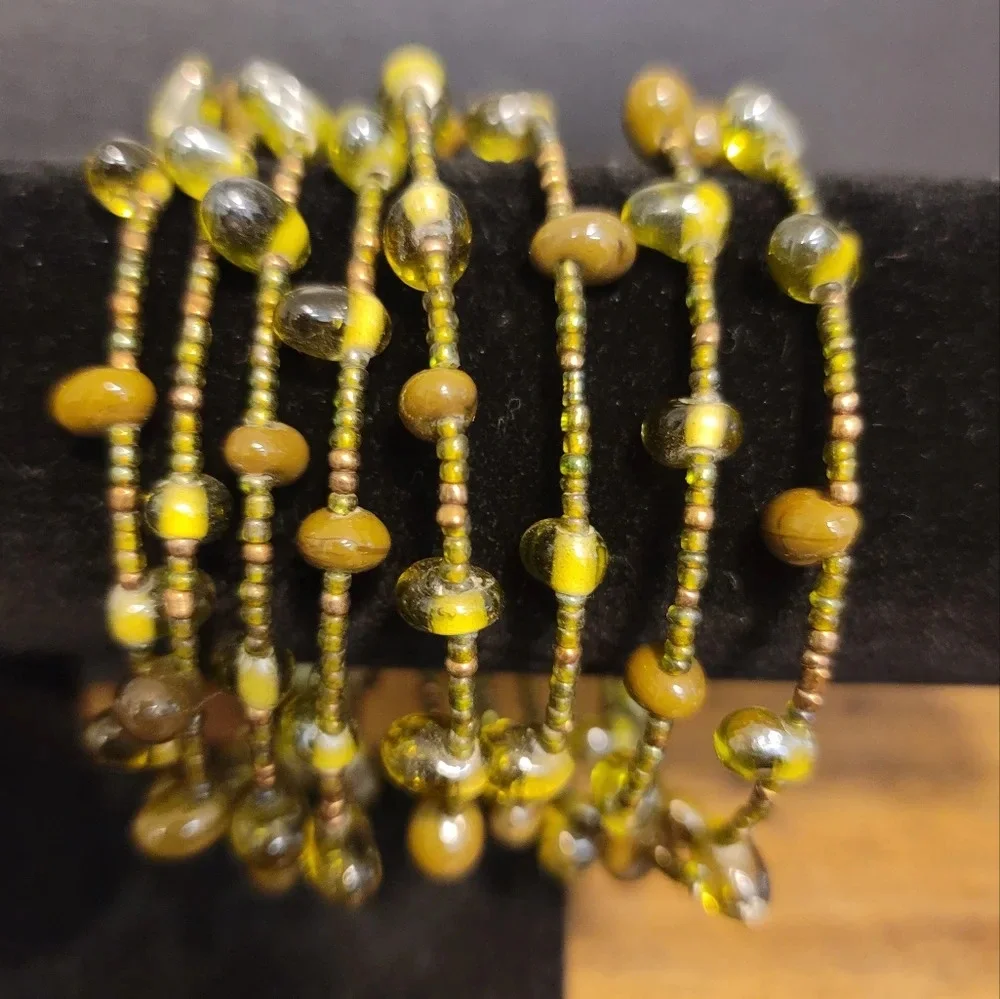 Green Spiral Bracelet